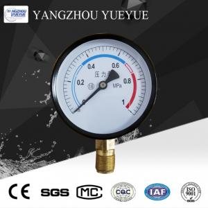 100mm black steel case pressure gauge 