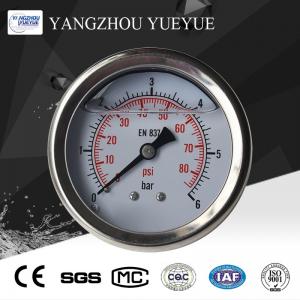 63mm full stainless steel oil pressure gauge  