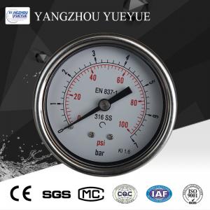 63mm full stainless steel oil pressure gauge 